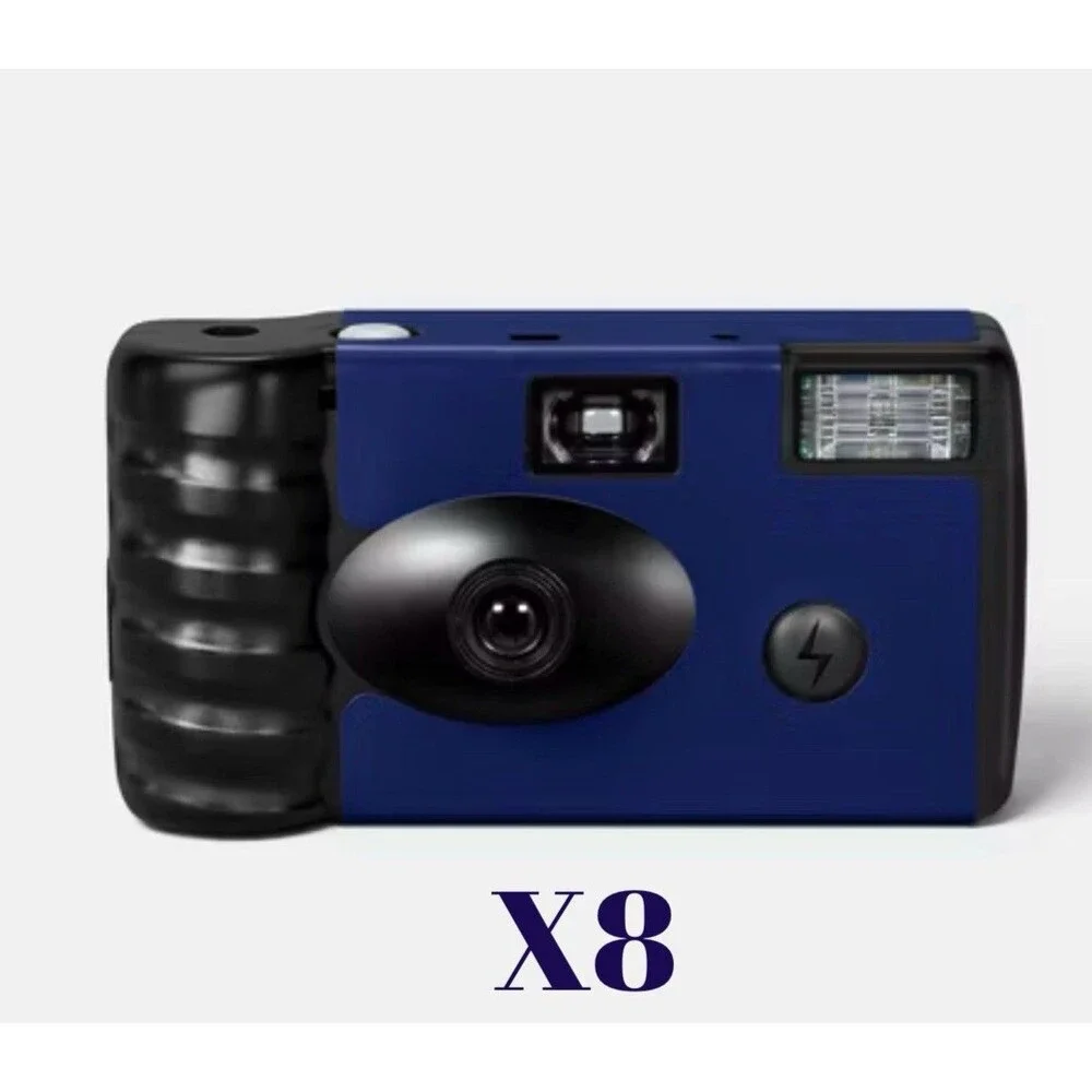 Heyday Game Day Disposable Camera Navy Blue Flash Case of 8 New Sealed
